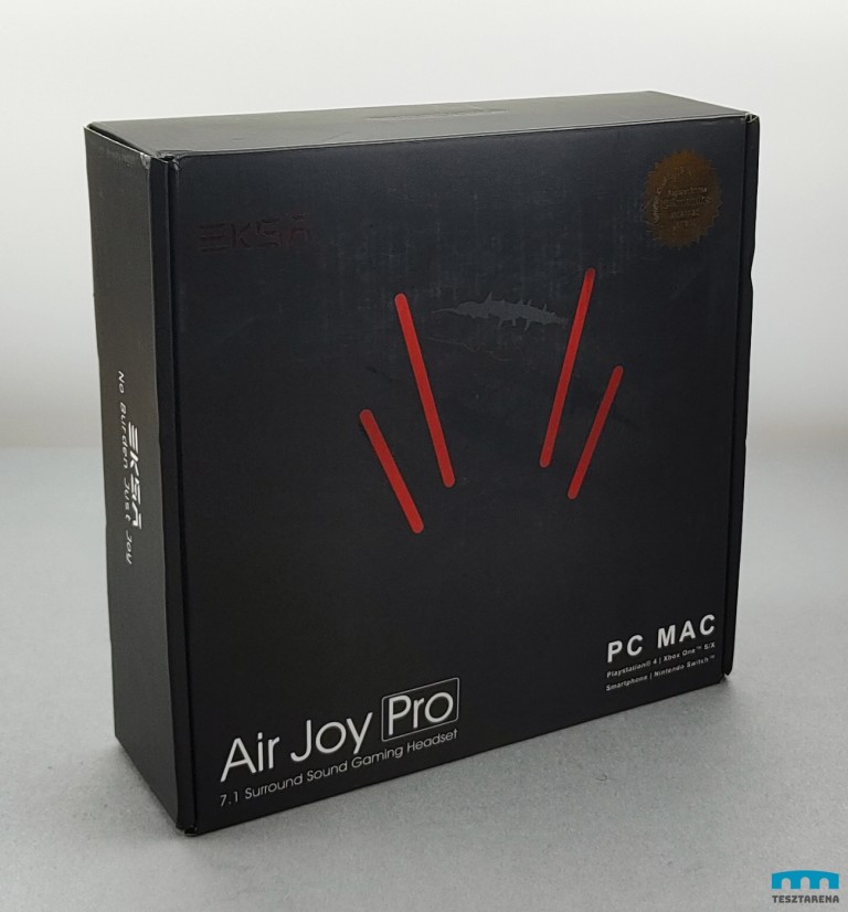 EKSA Air Joy Pro 7.1 gaming fejhallgató teszt ultrakönnyű és