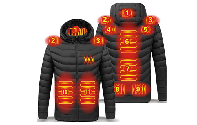 Itt a dzseki beépített fűtéssel - a legkeményebb hidegben is melegen tart