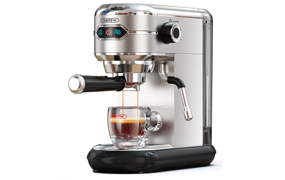 HiBREW H11 bemutató - kompakt, gyönyörű fém kávéfőző, darált és pod kávé főzéssel