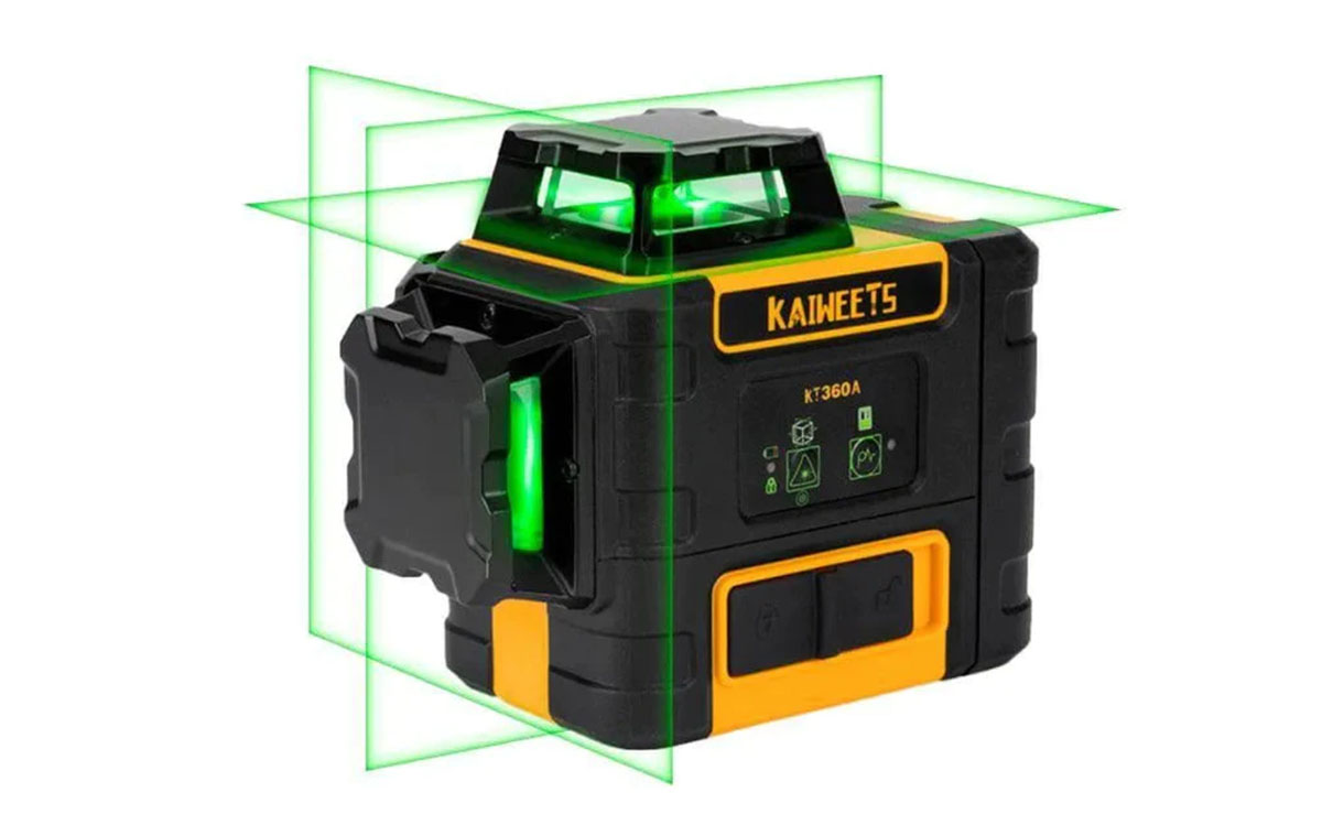 A KAIWEETS KT360A többfunkciós lézer szintezővel könnyebb és gyorsabb a munka