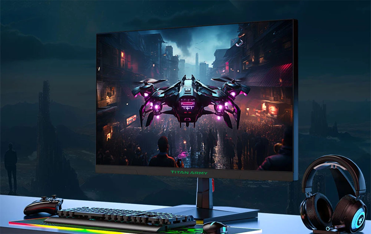 Durván olcsó, mégis komoly, 240Hz-es gaming monitor rengeteg extrával: TITAN ARMY P2510H