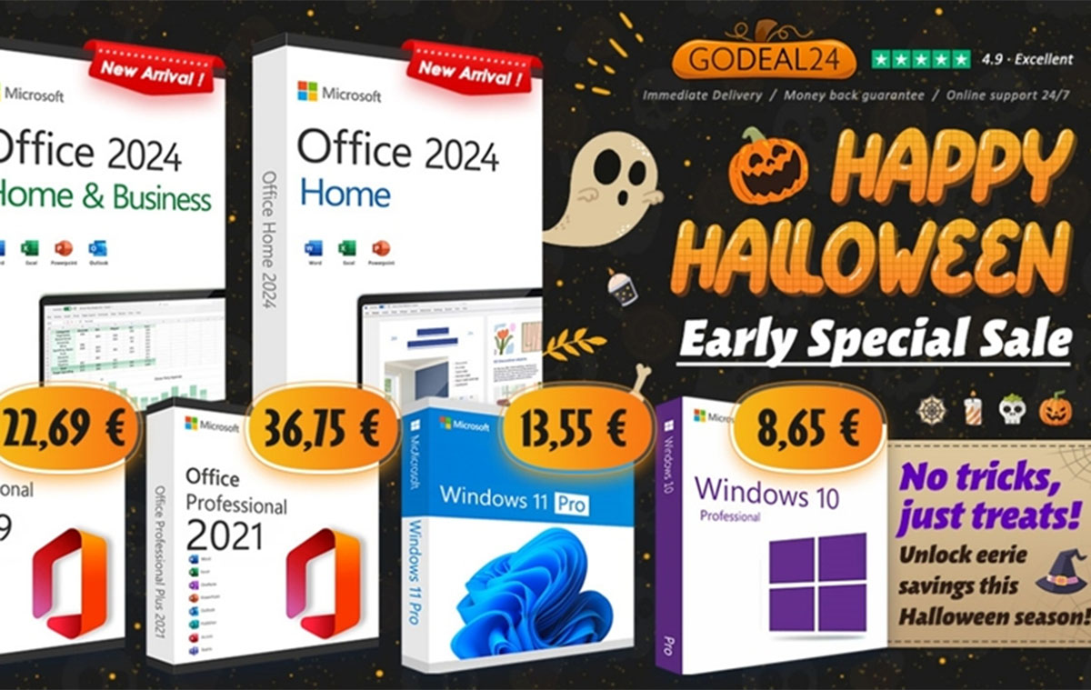 Masszív halloweeni Windows 11 és Microsoft Office leárazás