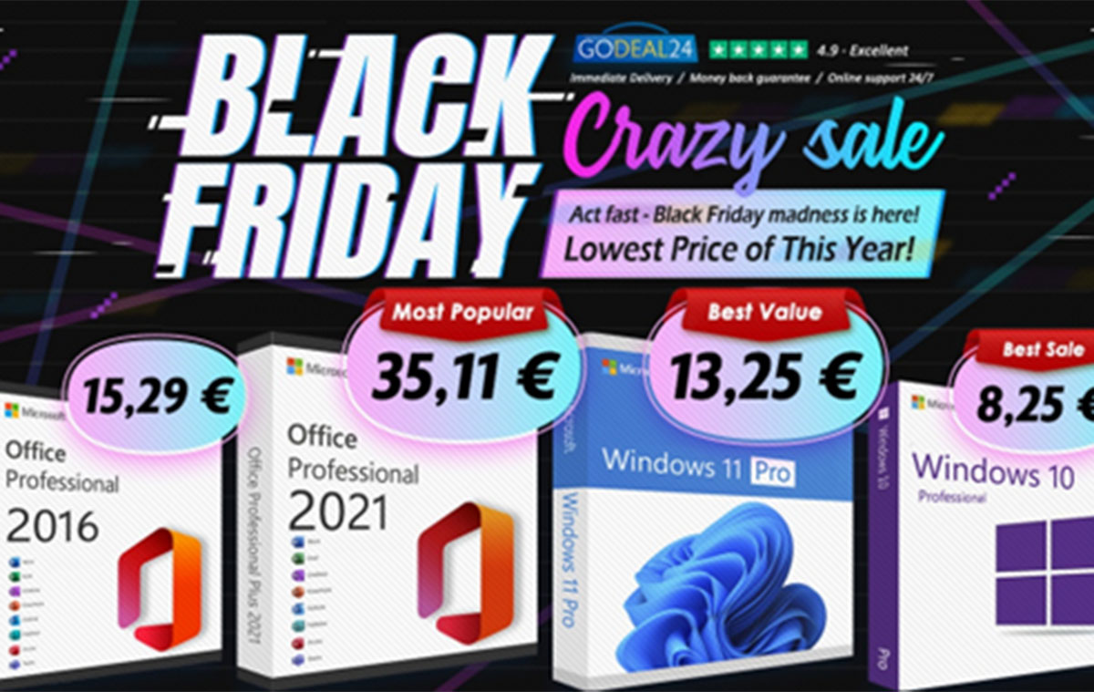 Windows és Office leárazás a Black Friday-on