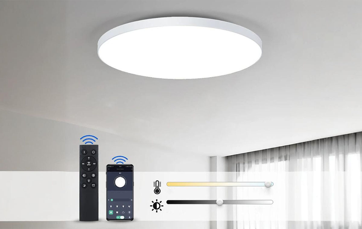 Egy lépéssel közelebb az okosotthonhoz - okos mennyezeti lámpa nagyon nagy fényerővel