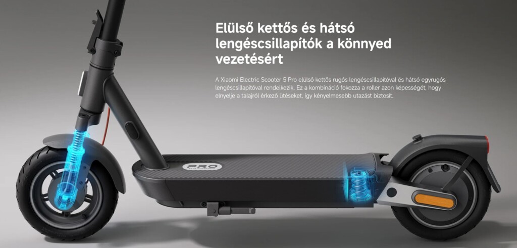 Xiaomi Electric Scooter 5 Pro lengéscsillapítók