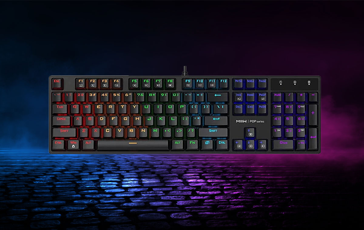 Az olcsó Xiaomi MIIIW K1040 mechanikus billentyűzet legintenzívebb küzdelmekre született