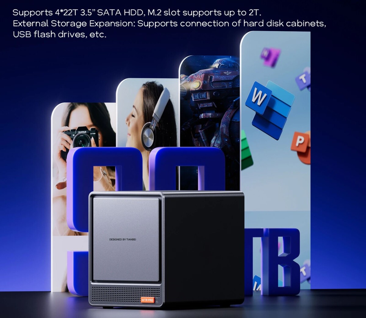 AOOSTAR WTR PRO adat tárolás