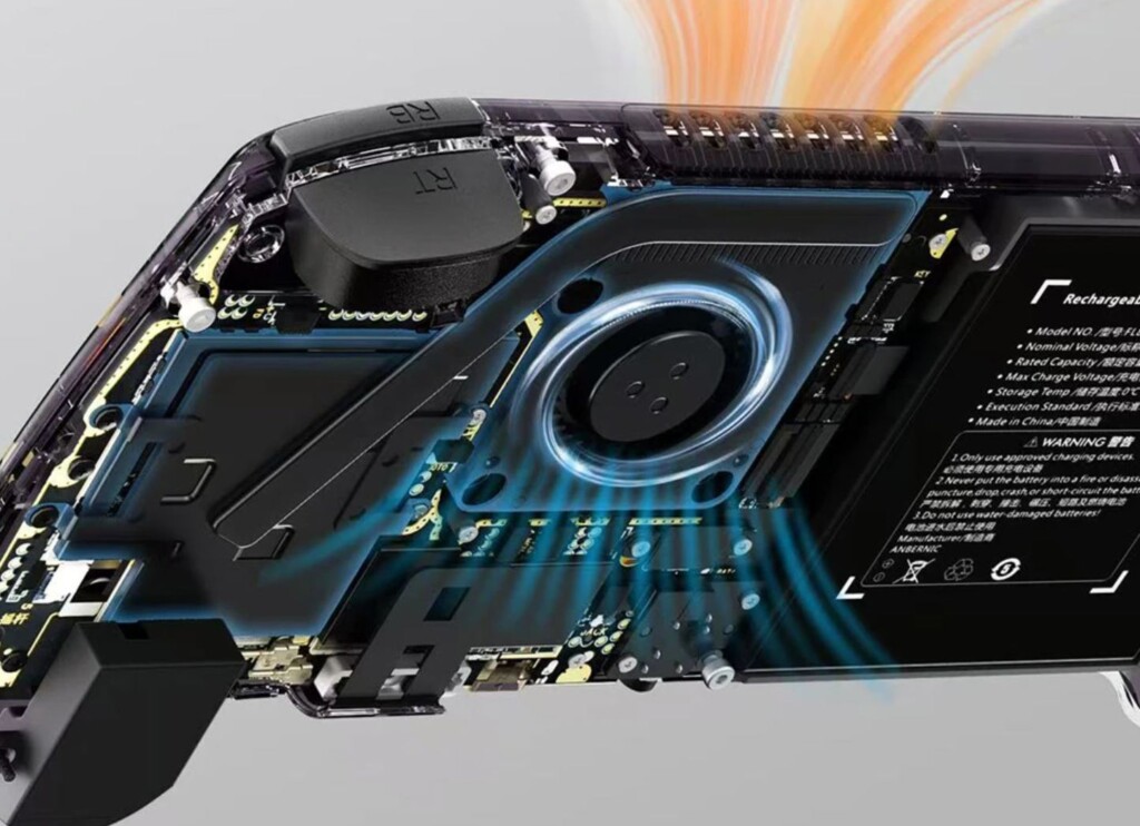 Anbernic RG557 kézi játékkonzol ventilátor