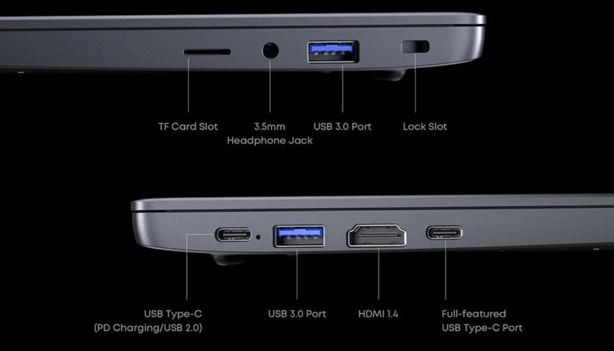 CHUWI CoreBook X bemenetek