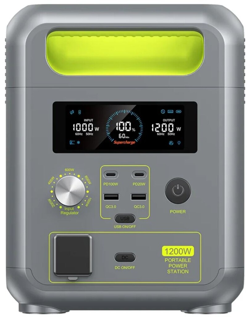 FOSSiBOT F1200 power station - kijelző