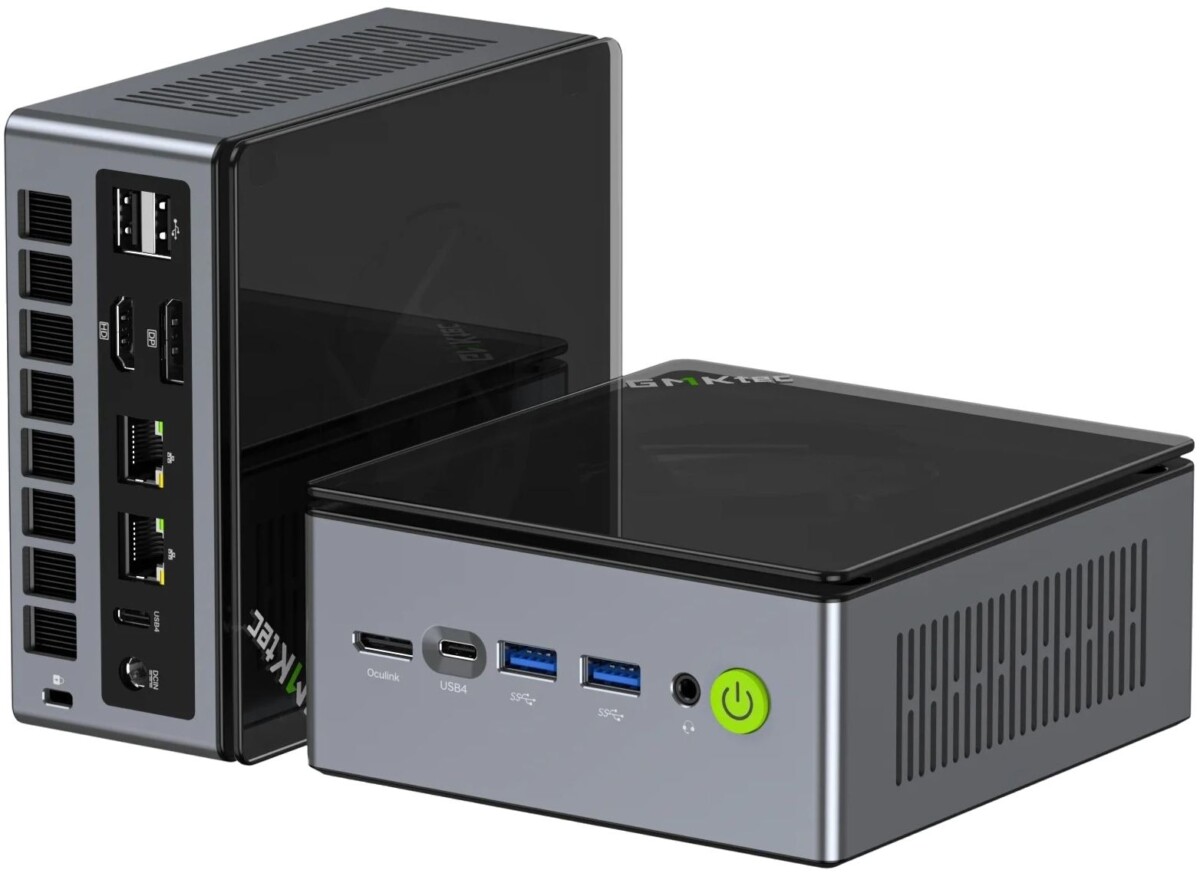 GMKtec NucBox M7 mini PC áttetsző fedlap