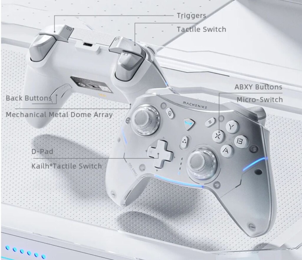 Machenike G5 Pro kontroller kezelőszervek