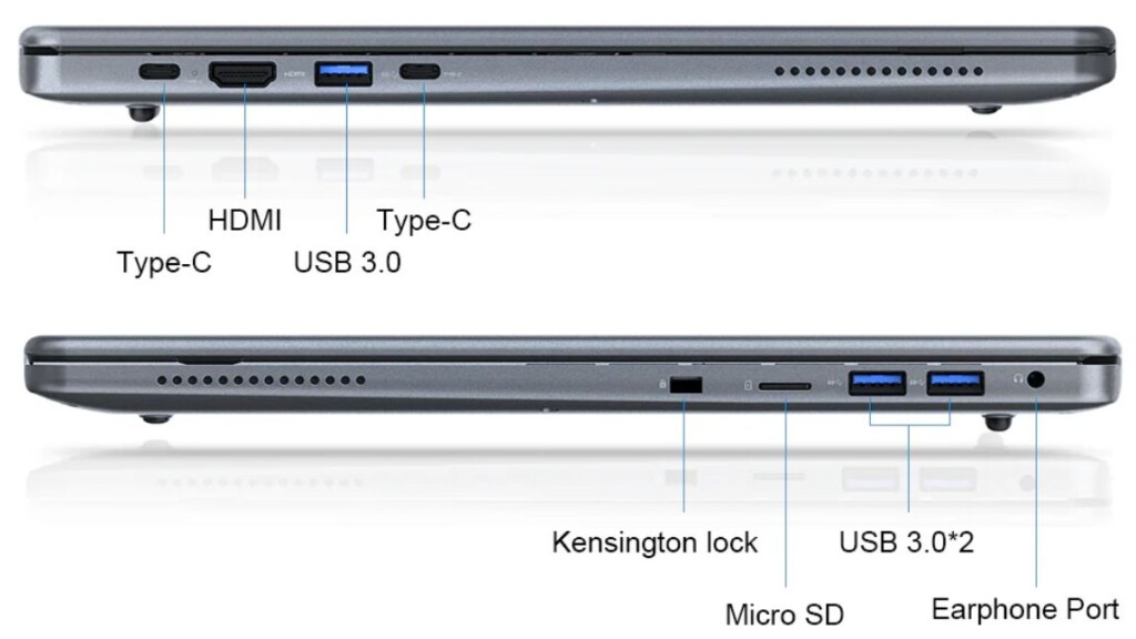 Ninkear A15 Pro laptop bemenetek