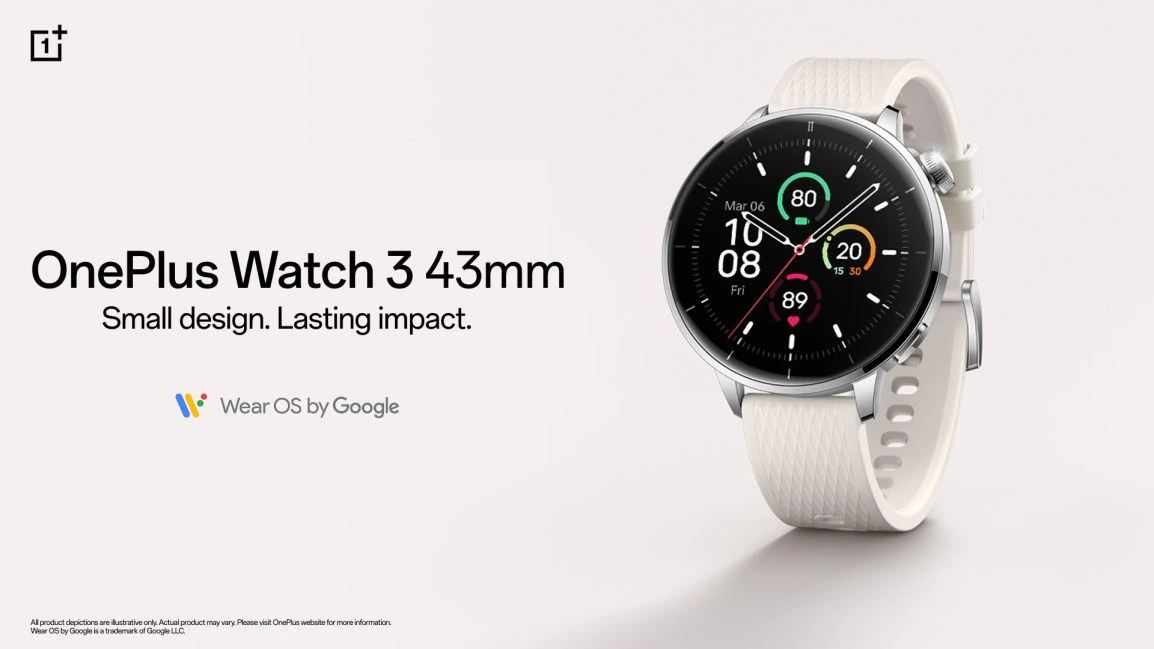 OnePlus Watch 3 43mm bejelentés