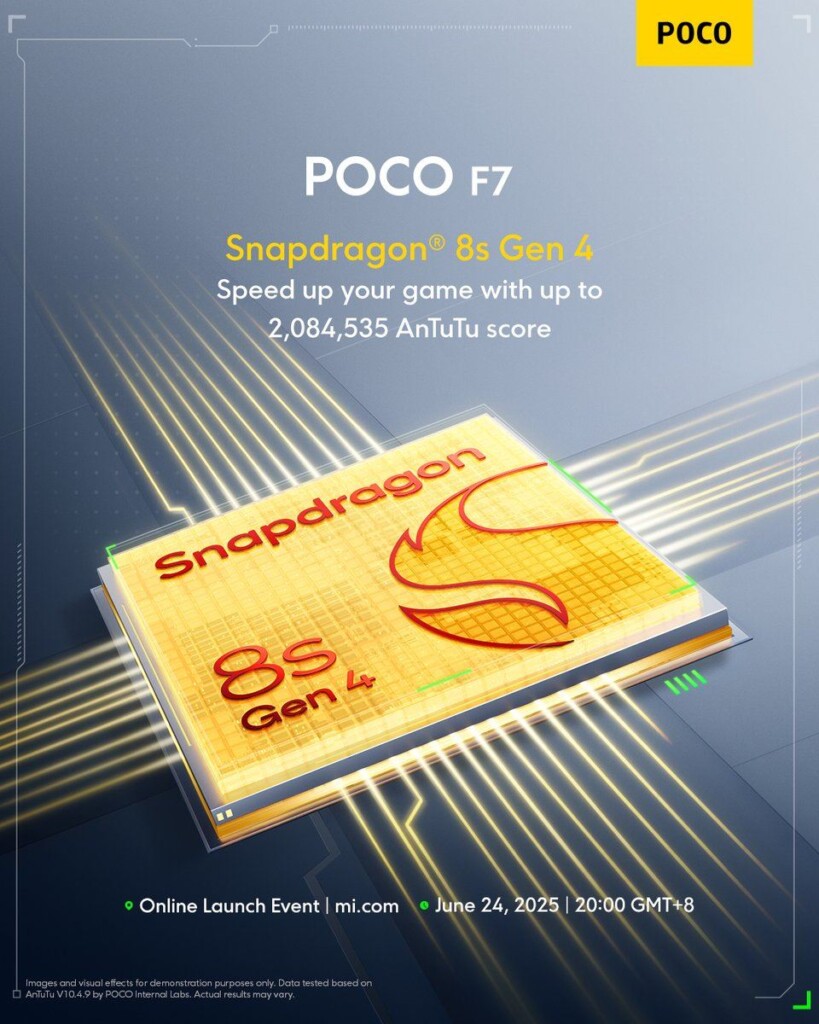 POCO F7 Snapdragon 8s Gen 4