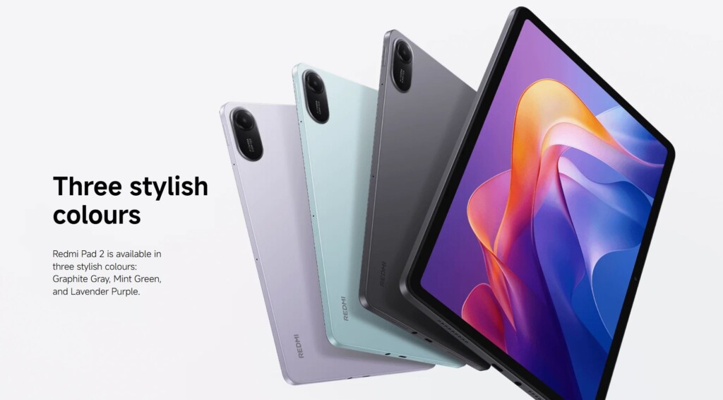 Redmi Pad 2 tablet színek