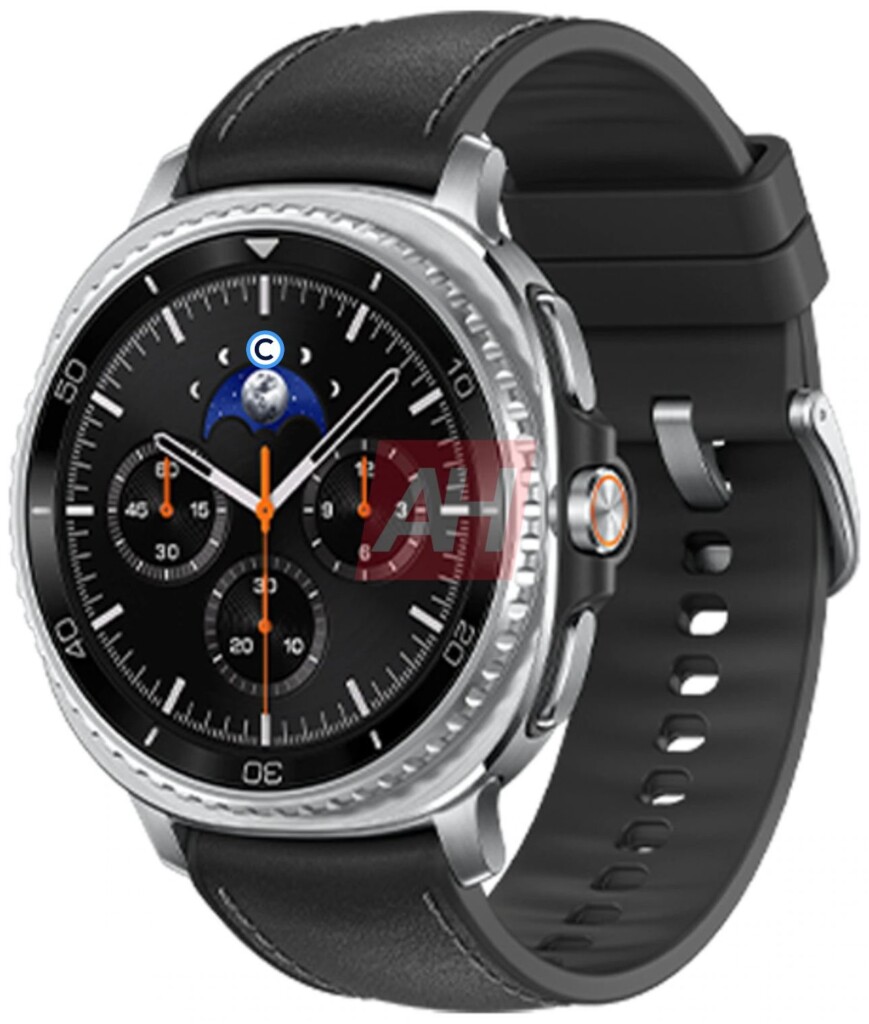 Samsung Galaxy Watch 8 render fekete