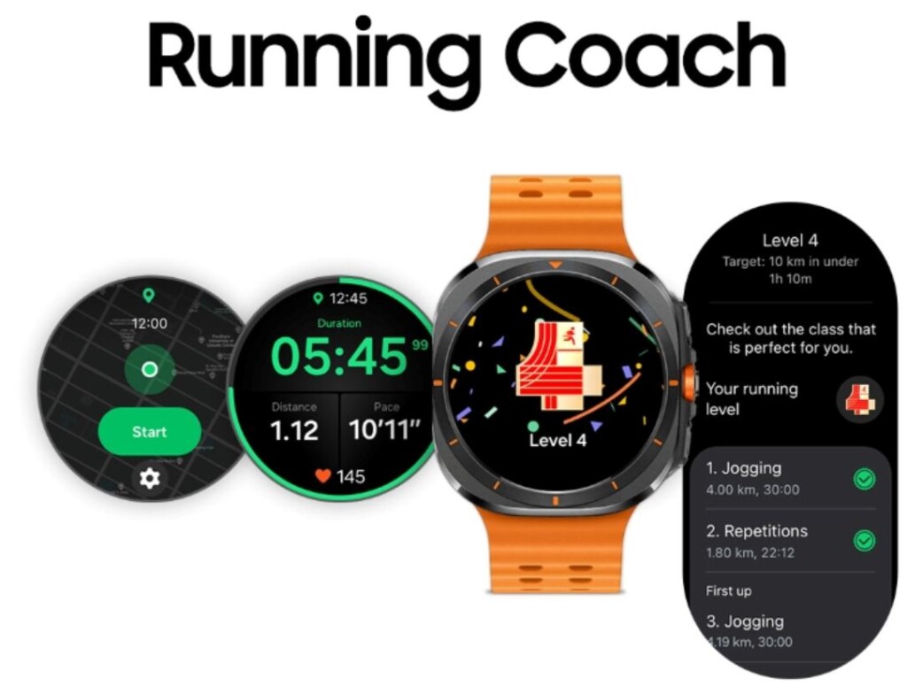Samsung One UI 8 Watch Futóedző