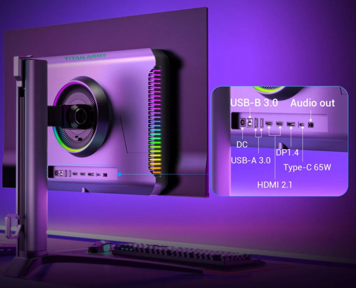 TITAN ARMY G27T8T monitor bemenetek