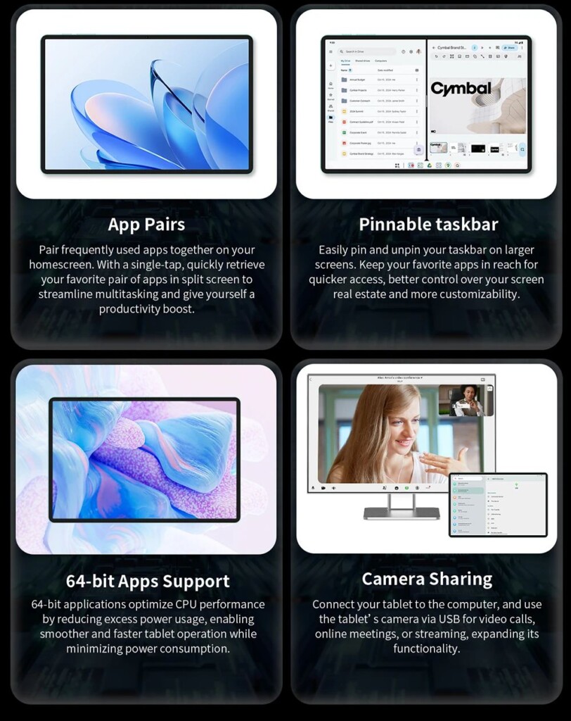 Teclast T60 AI tablet Android funkciók