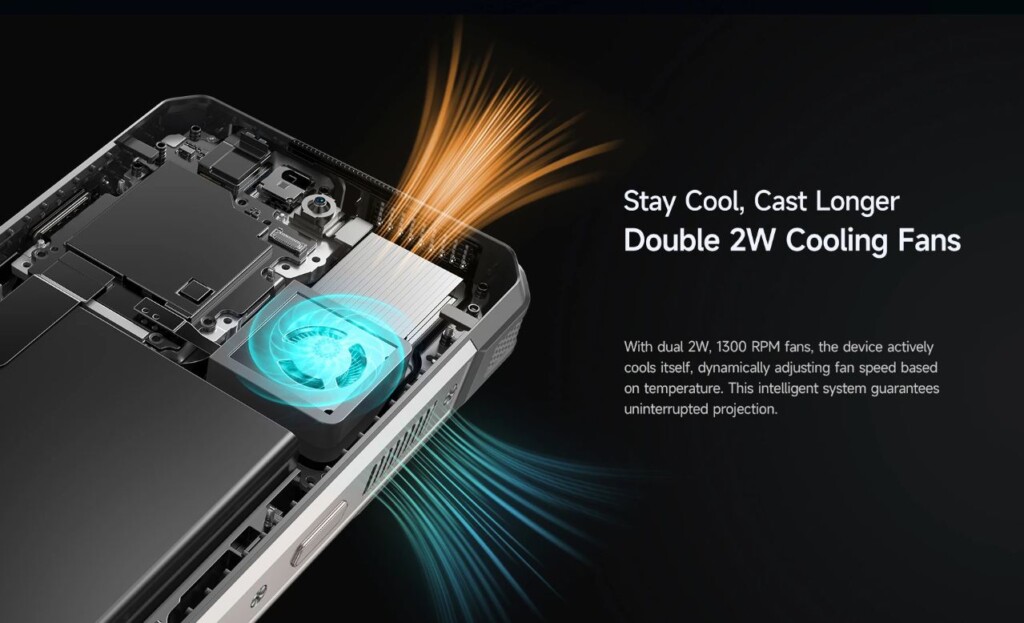 Ulefone Armor 34 Pro projektor hűtés