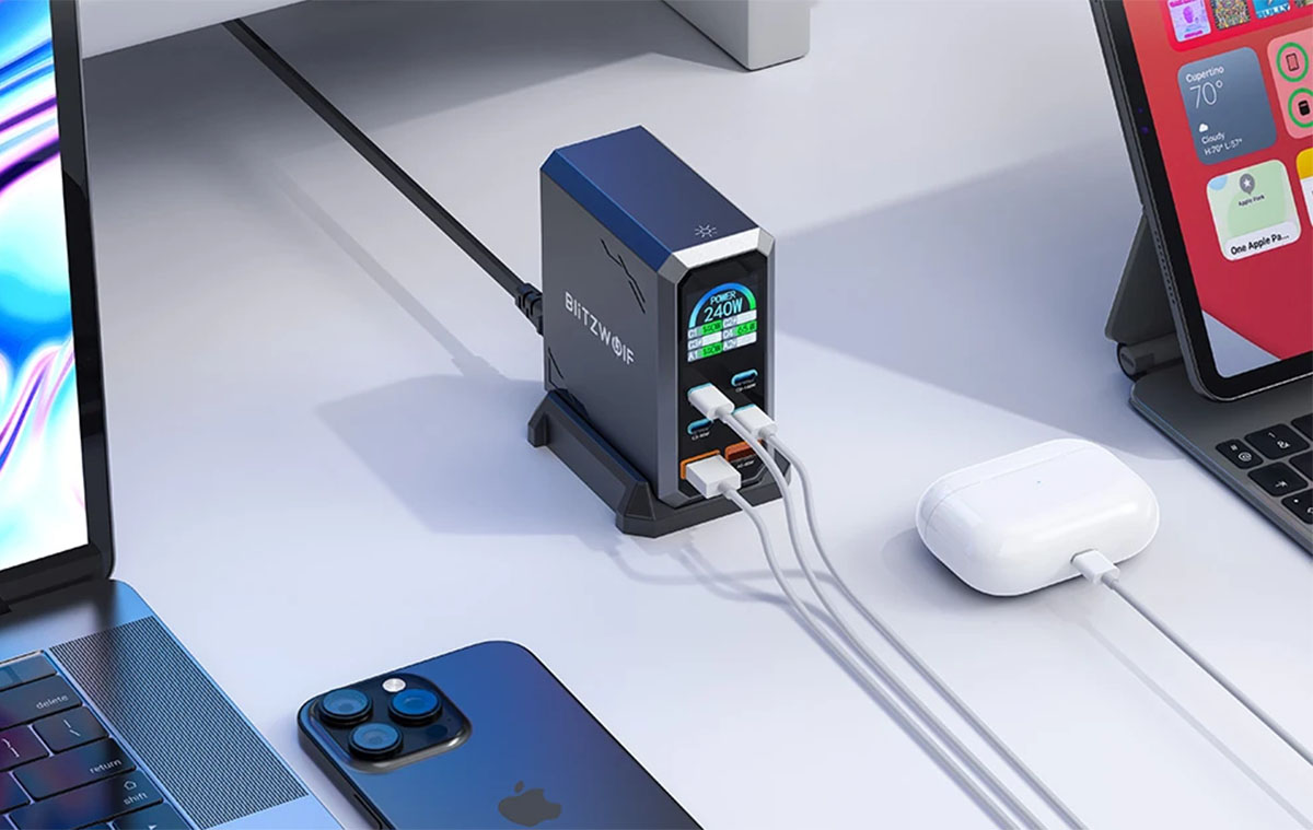 Blitzwolf BW-S31 bemutató - mindent is feltölt ez a professzionális, 240W-os töltő állomás