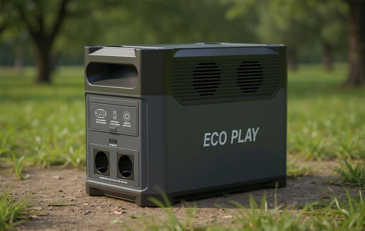 Hordozható, tartalék áram otthonra és kintre, nagy kapacitással és olcsón: ECOPLAY N069