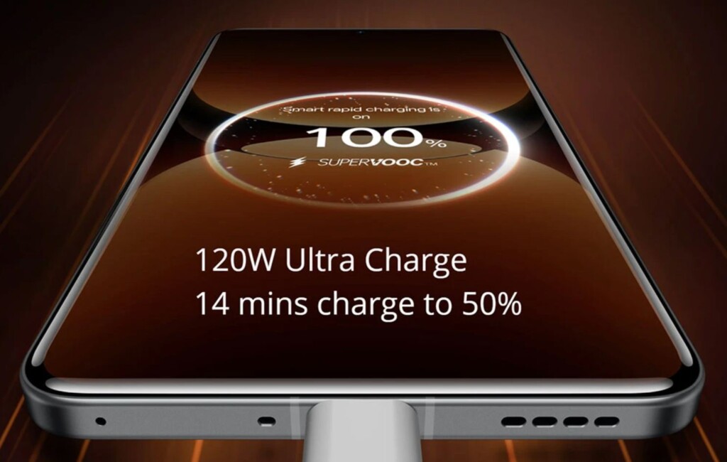 realme GT7 Pro 120W-os töltés