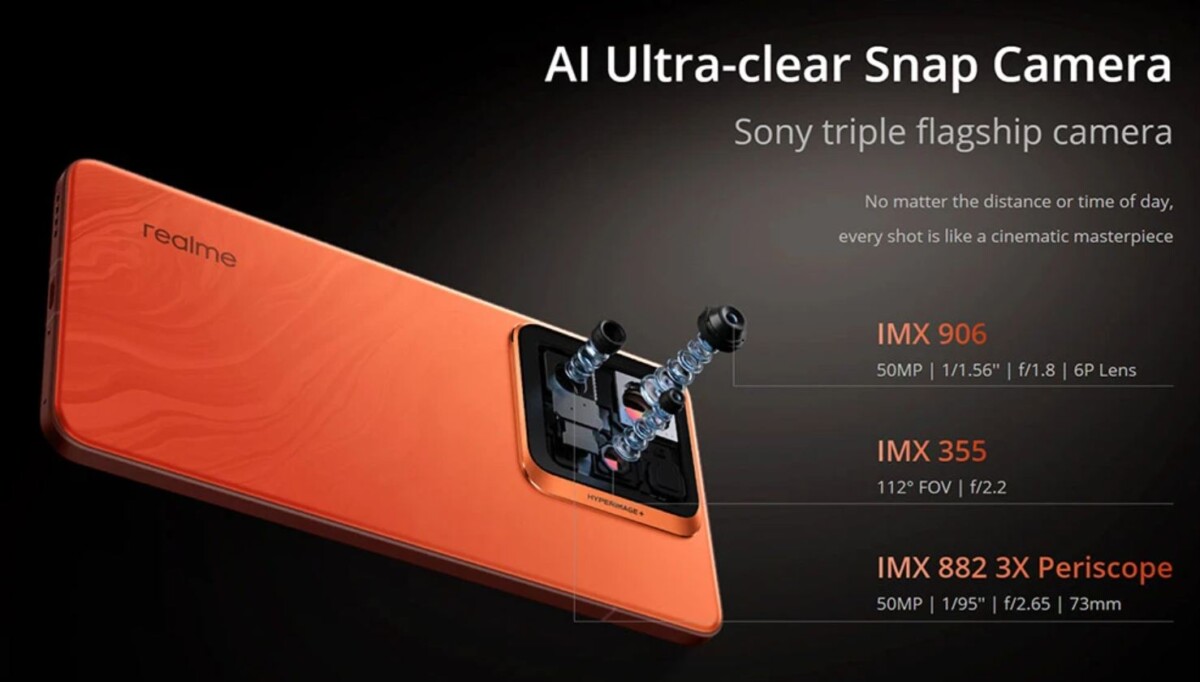 realme GT7 Pro kamerák