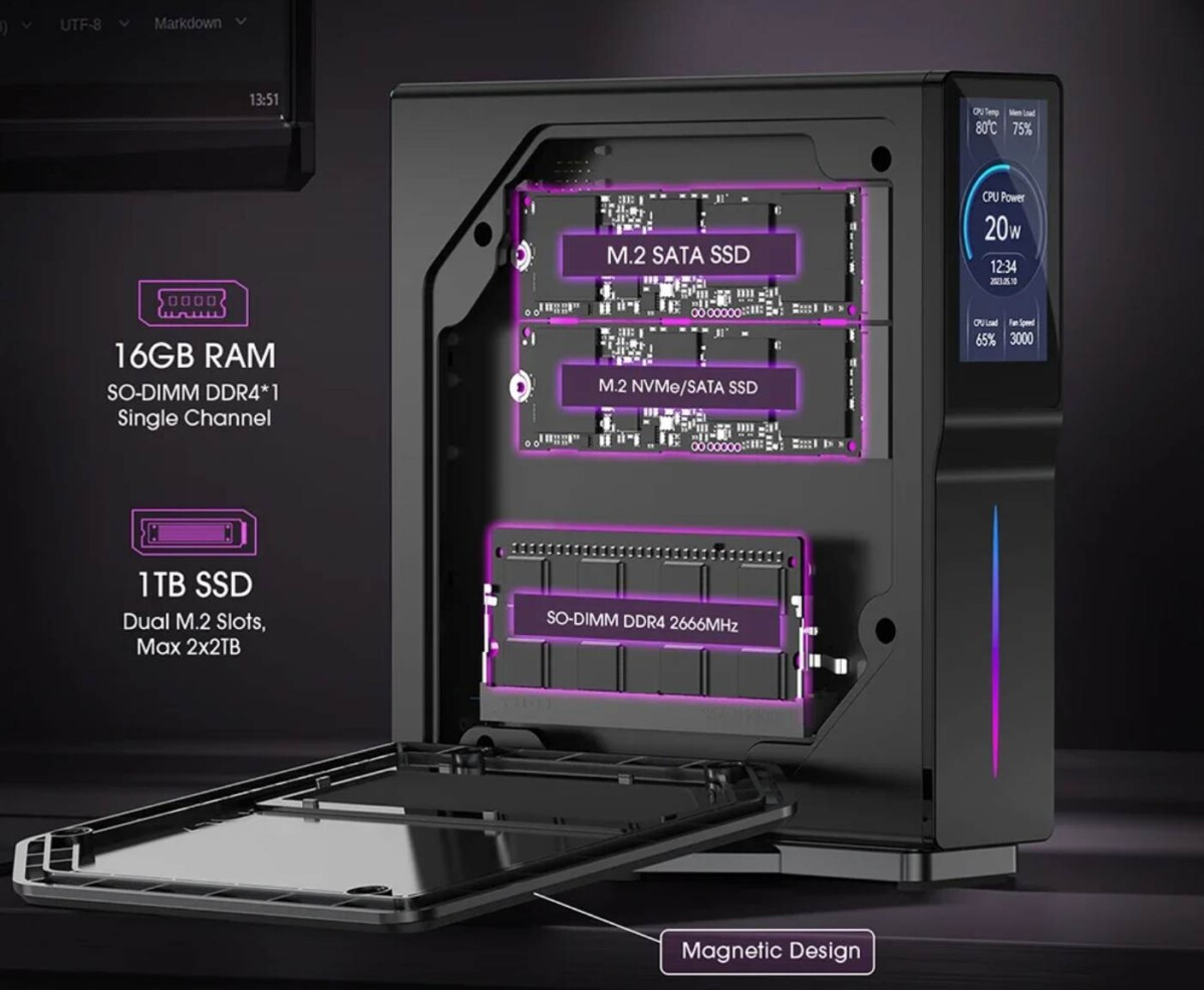 ACEMAGIC S1 bővíthetőség