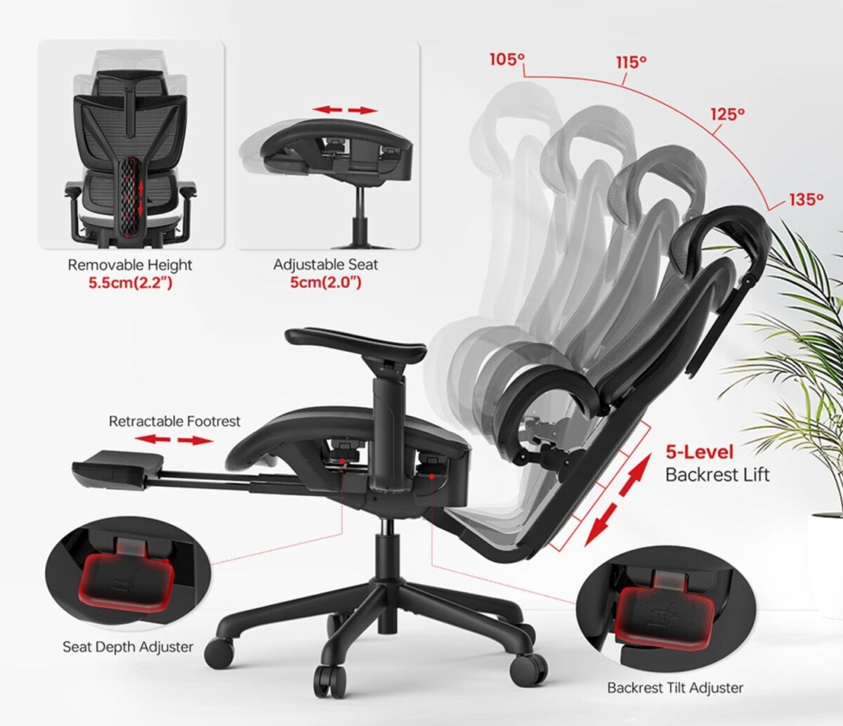 ACGAM CG-5245M forgószék dönthető