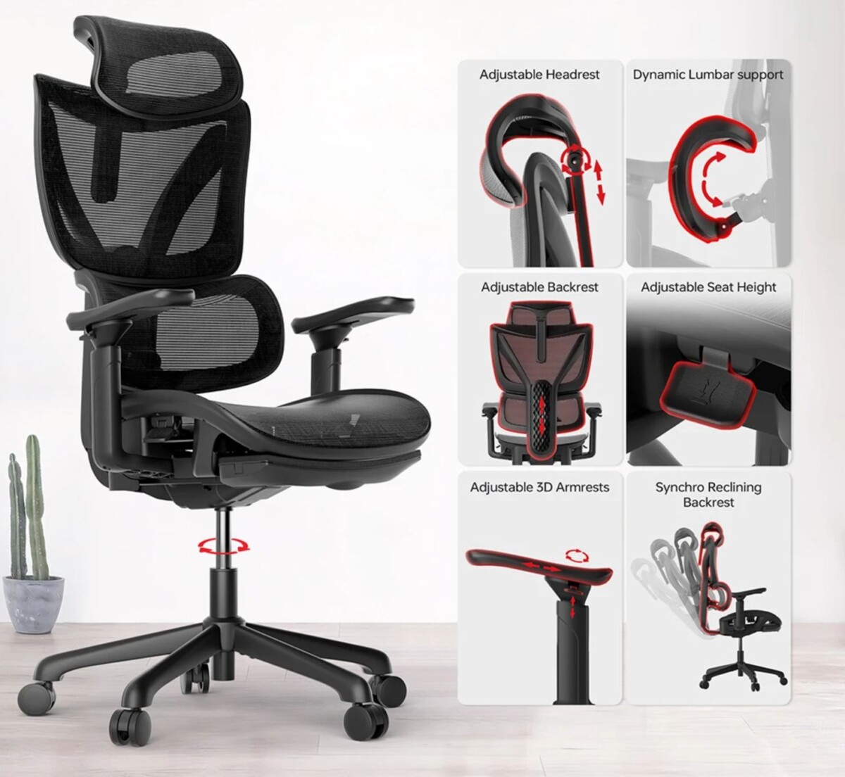 ACGAM CG-5245M forgószék ergonomikus