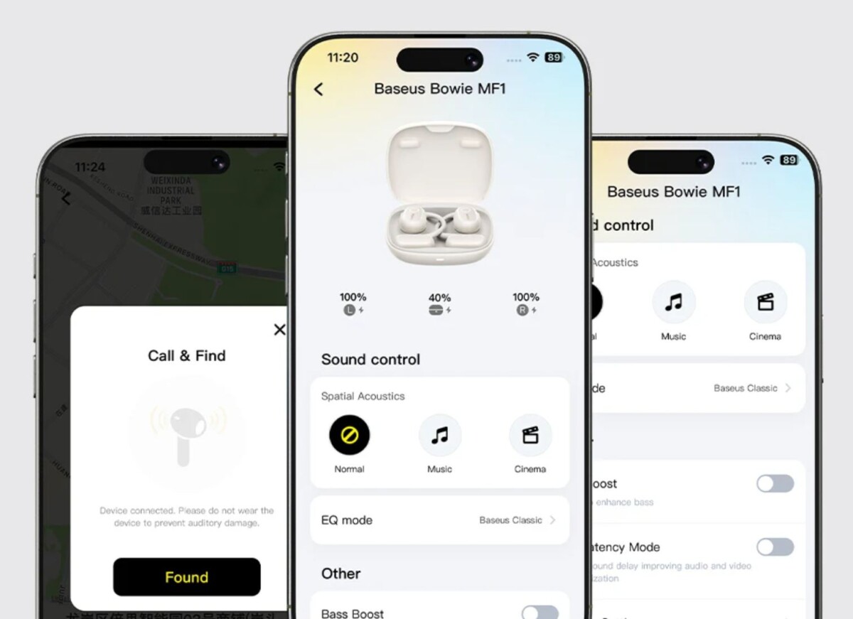 Baseus Bowie MF1 alkalmazás használat
