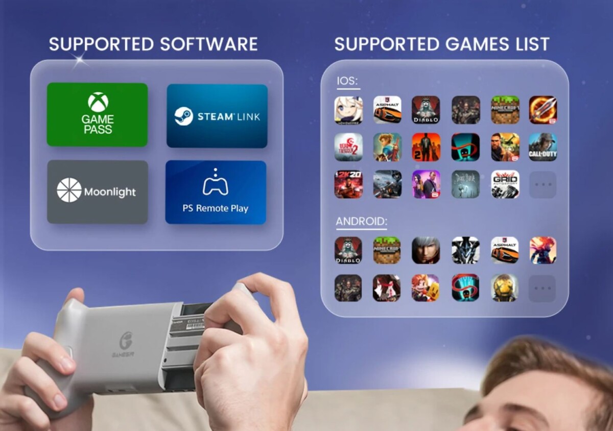 GameSir G8 támogatott rendszerek