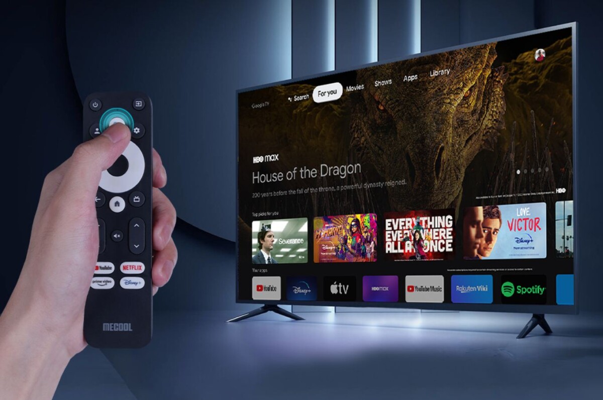 MECOOL M2 PRO Android TV okosító Google Assistant