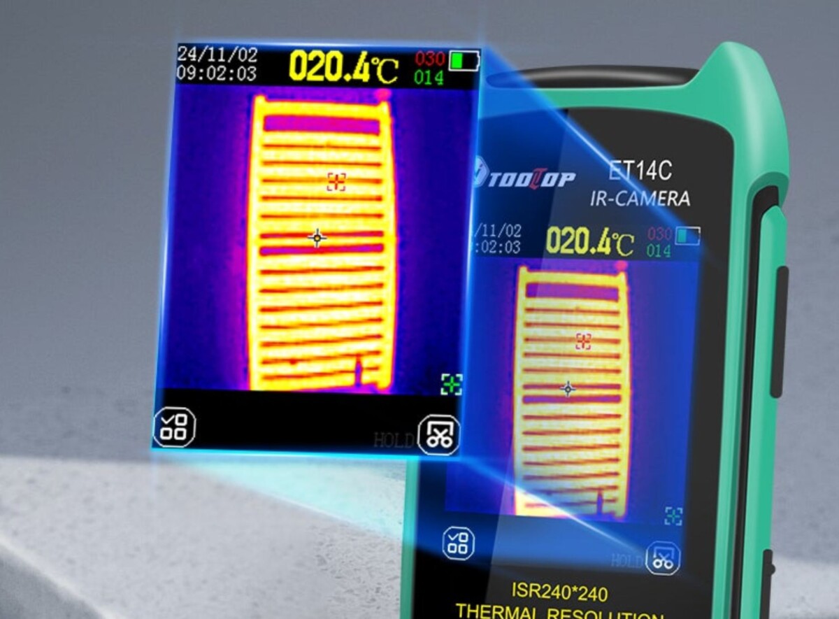 TOOLTOP ET14C hőkamera kijelző