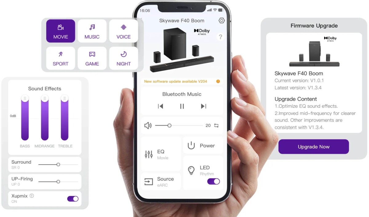 Ultimea Skywave F40 Boom alkalmazás