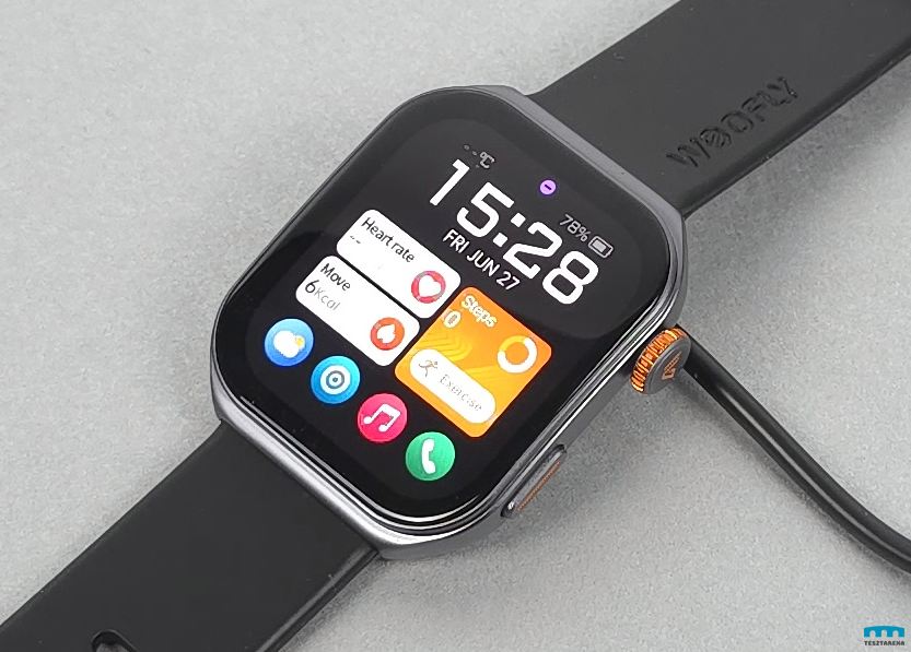 Weofly Edge 2 okosóra töltés közben