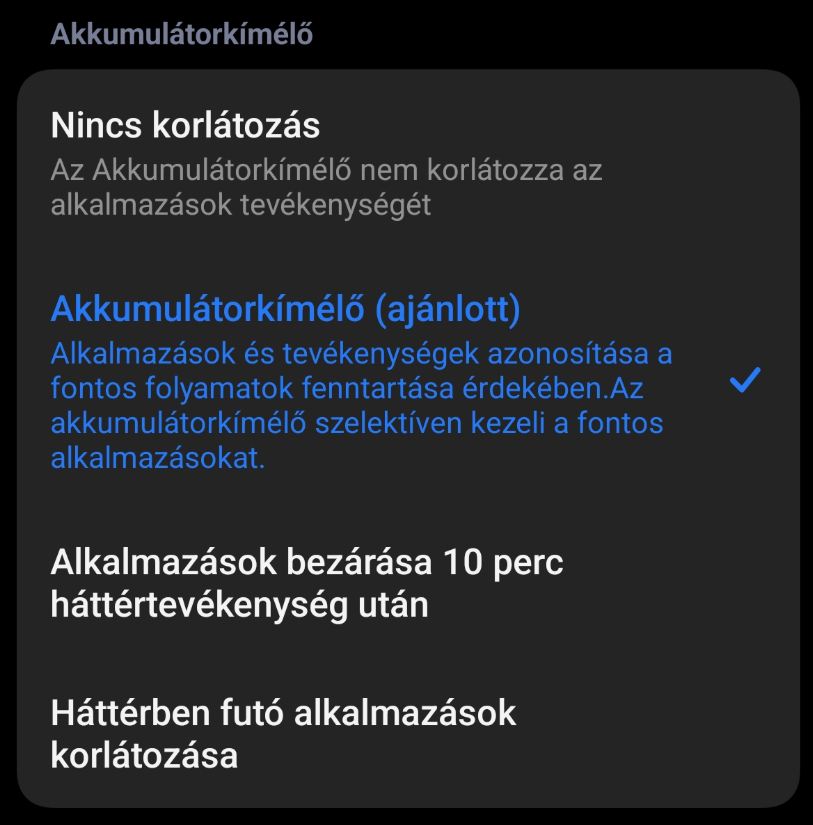 Xiaomi HyperOS akkumulátor kímélő