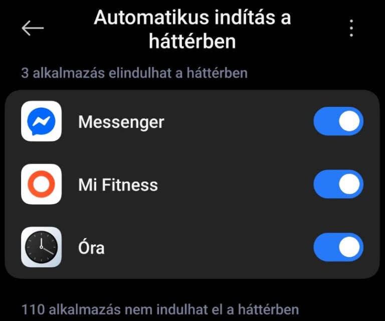 Xiaomi HyperOS automatikus indítás