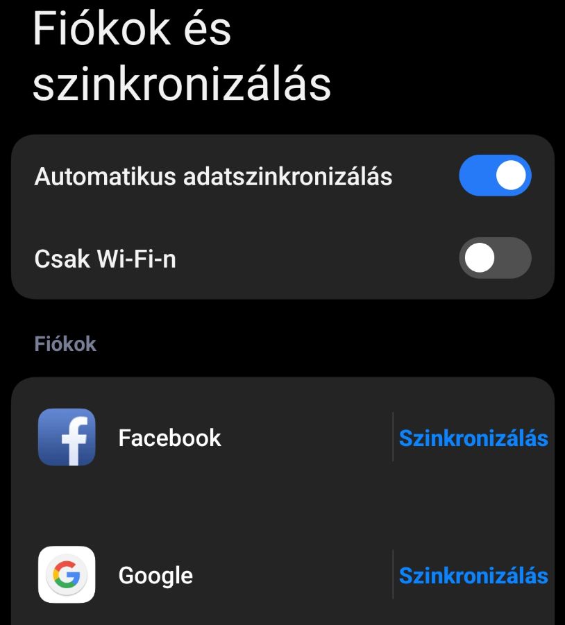 Xiaomi HyperOS szinkronizálás