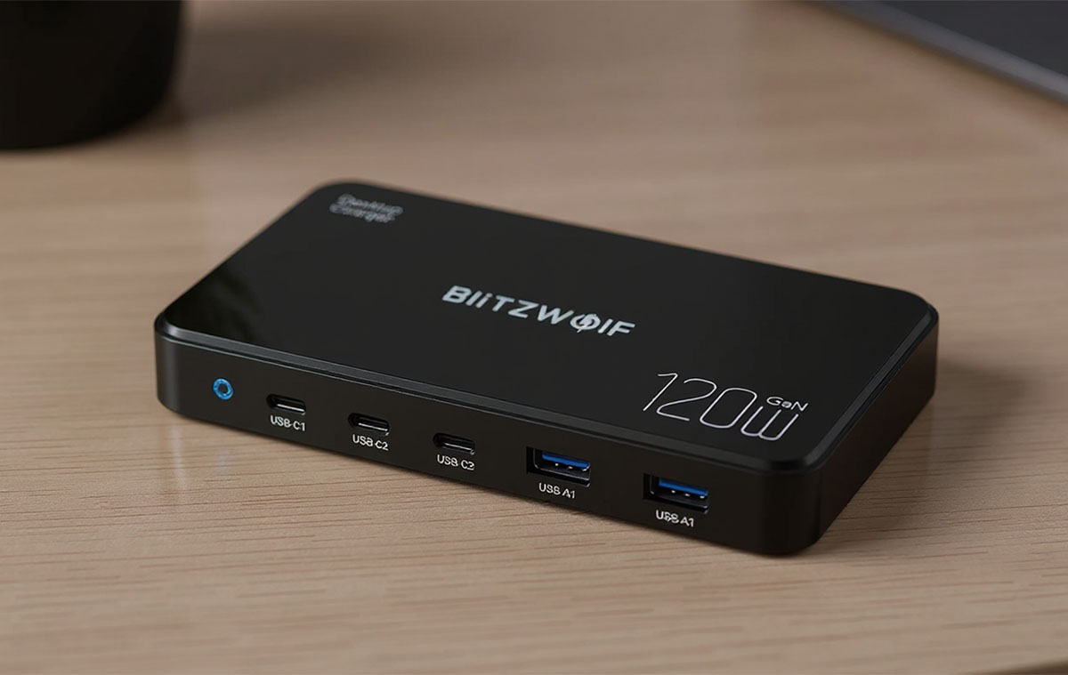 Öt töltő helyett csak egy, de az 120W-os: Blitzwolf BW-i100