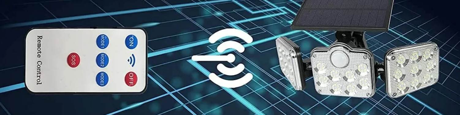 138 LED-es kültéri világítás távirányítóval