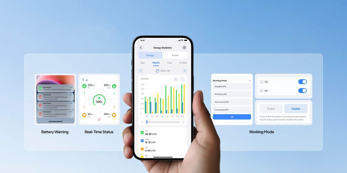 BLUETTI Elite 30 V2 app