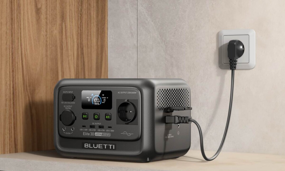 BLUETTI Elite 30 V2 töltési lehetőségek