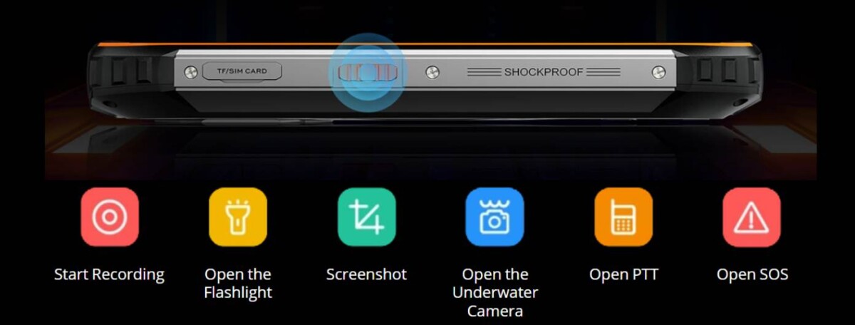 Blackview XPLORE 1 extra gomb