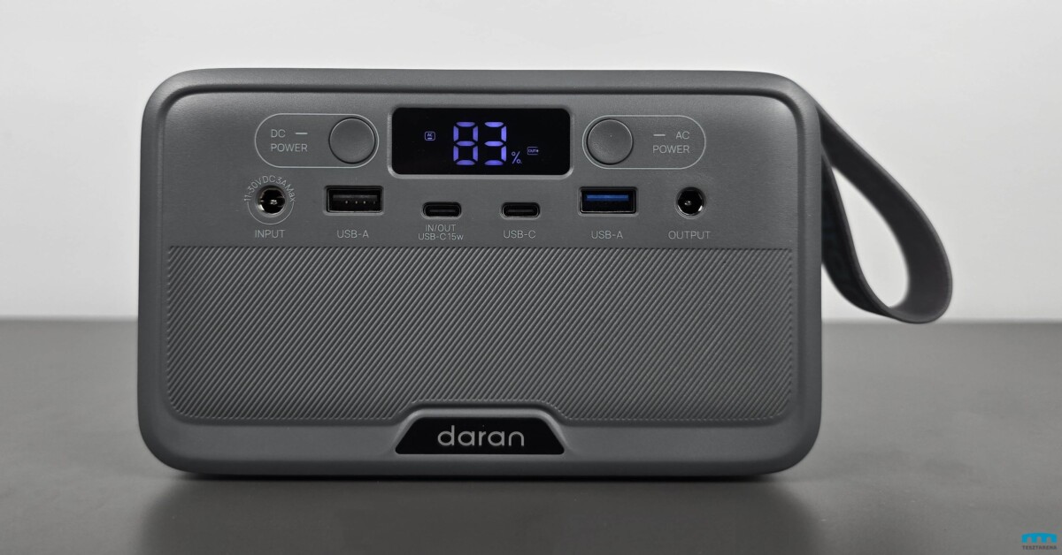 DaranEner R100 hordozható áramforrás kimenetek