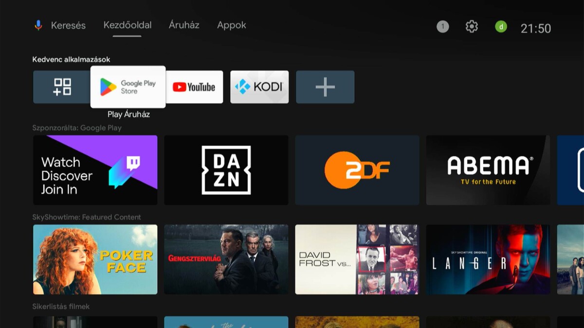 H96Max TV okosító Android TV