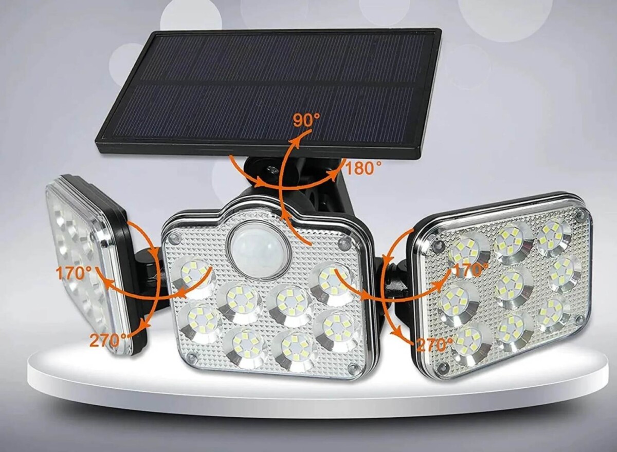 Napelemes világítás állítható