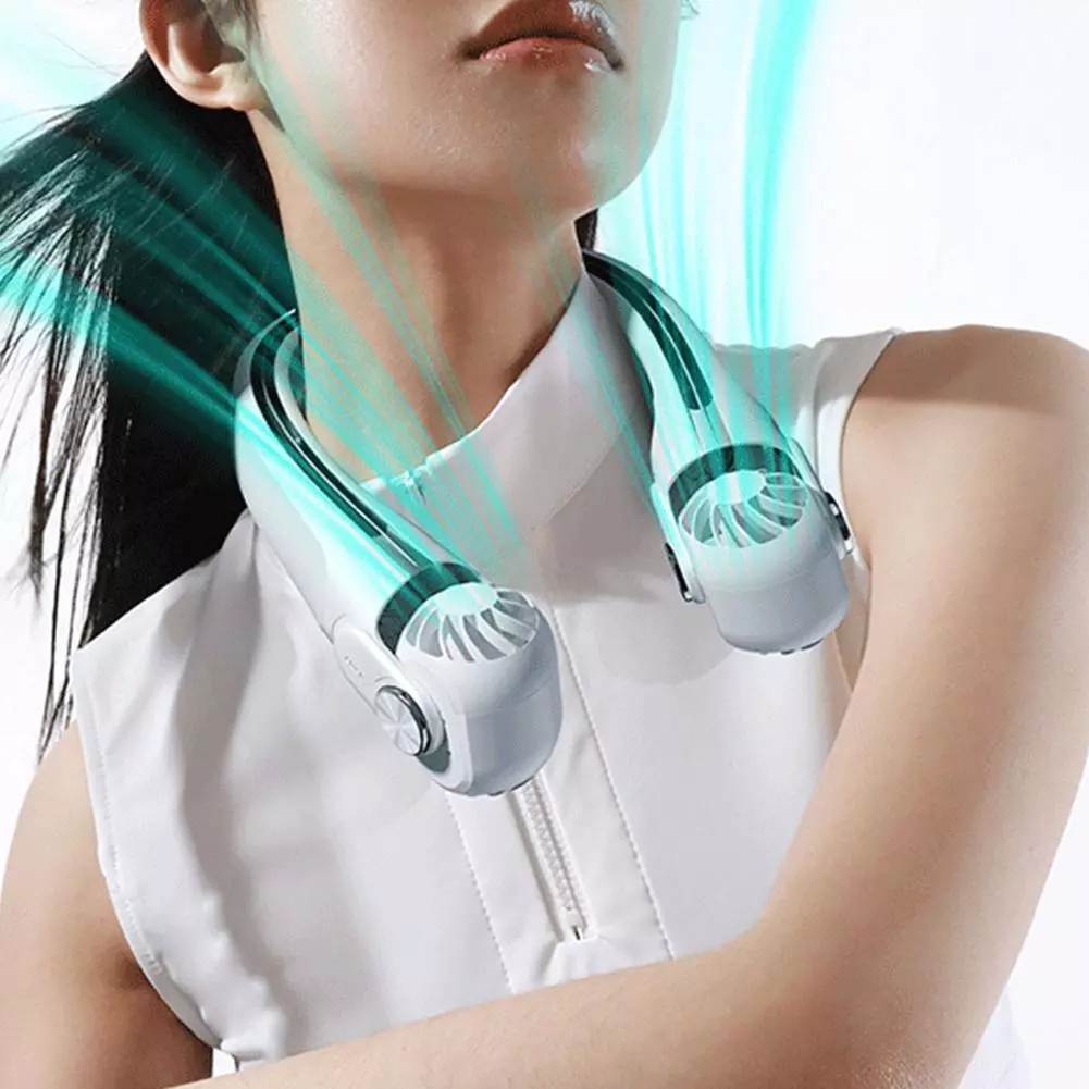 Nyakra tehető ventilátor működés közben